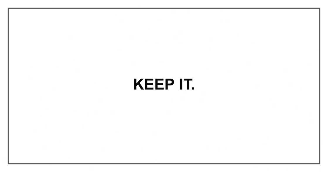 Keep it.
