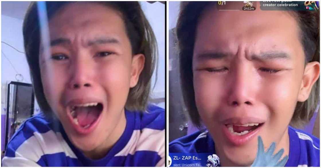 Xander Arizala, naiyak matapos makatanggap ng mga gifts sa TikTok