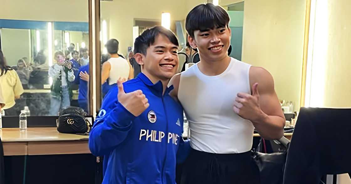 Carlos Yulo, the original, at kalokalike, nagkita na Carlos Yulo, the original, at kalokalike, nagkita na