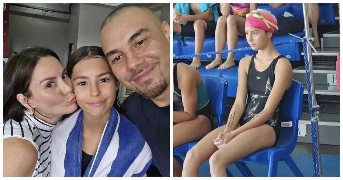 Cheska at Doug Kramer, proud parents sa swimming achievements ni Kendra Kramer