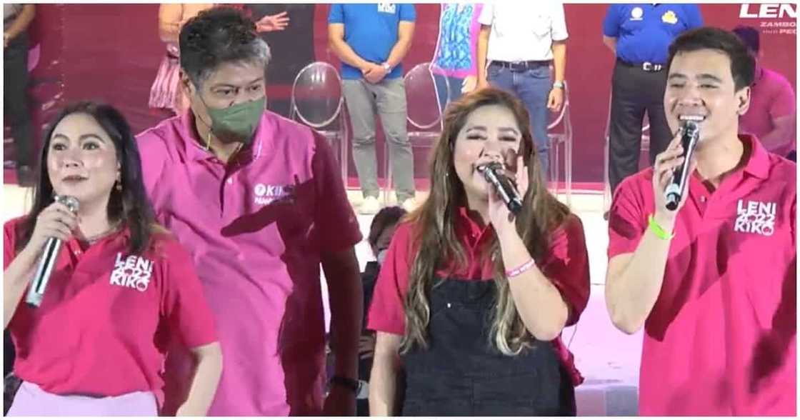 'Hawak Kamay' performance nina Yeng, Erik at Moira sa People's rally ng Leni-Kiko tandem, viral 'Hawak Kamay' performance nina Yeng, Erik at Moira sa People's rally ng Leni-Kiko tandem, viral