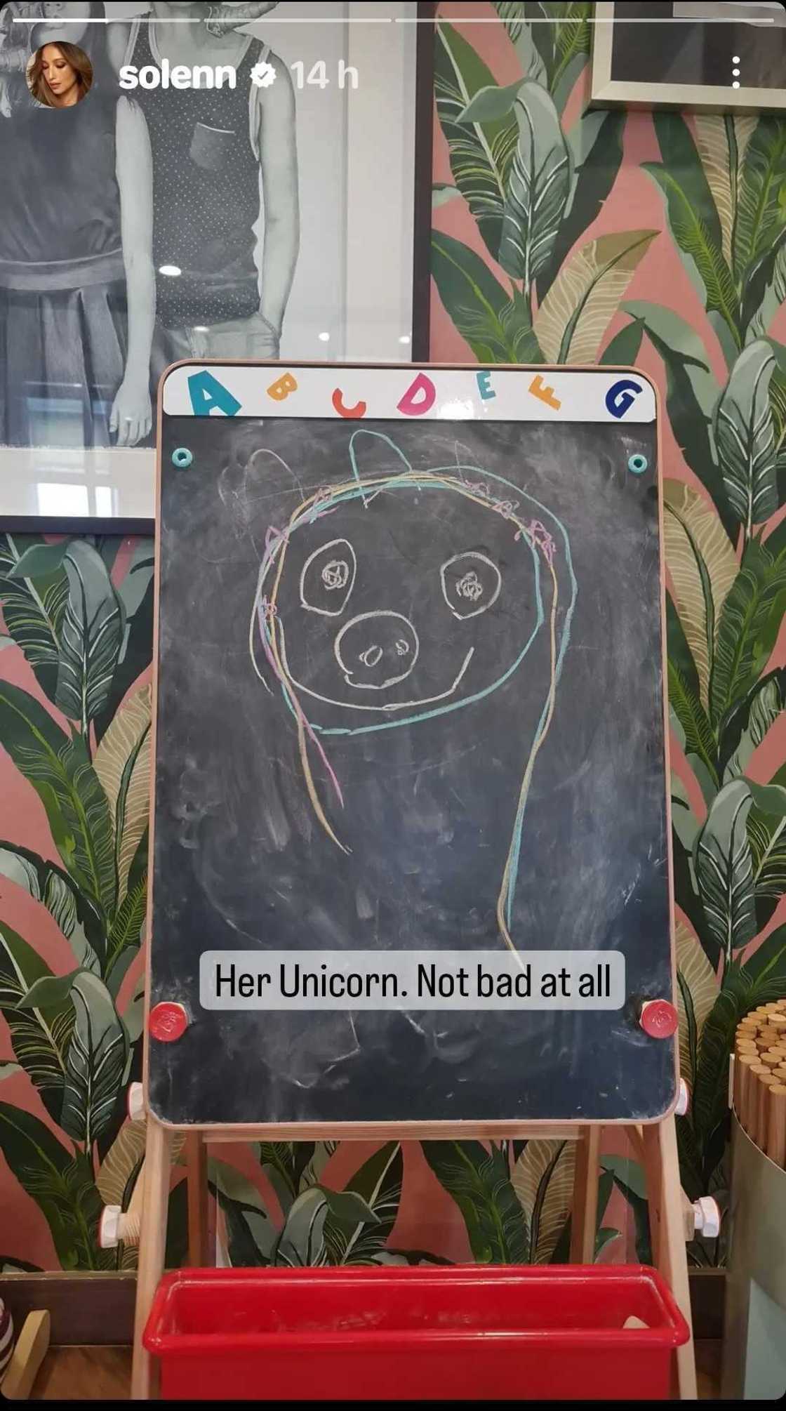 Solenn Heussaff, ibinida ang cute na “unicorn” drawing ni Tili