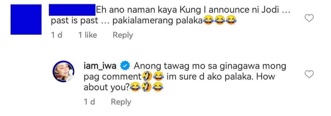 Iwa Moto, nakipagbardagulan sa basher na tinawag siyang "pakialamerang palaka" Iwa Moto, nakipagbardagulan sa basher na tinawag siyang "pakialamerang palaka"