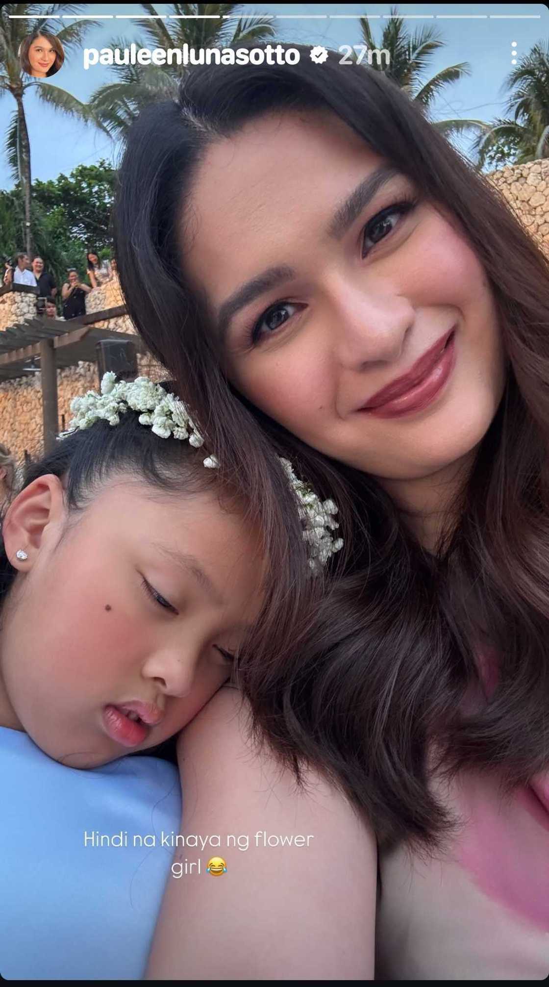 Pauleen Luna, ibinida ang video ni Tali Sotto bilang flower girl sa kasal ni Jose Manalo