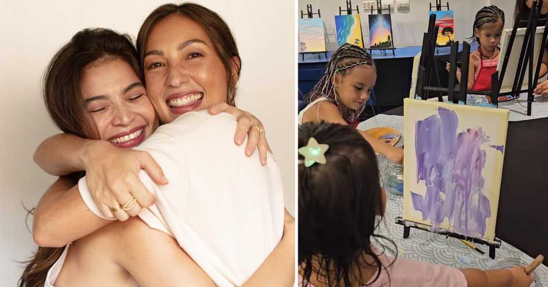 Solenn Heussaff, ipinasilip ang art class nina Tili, Dahlia at Maëlys Solenn Heussaff, ipinasilip ang art class nina Tili, Dahlia at Maëlys