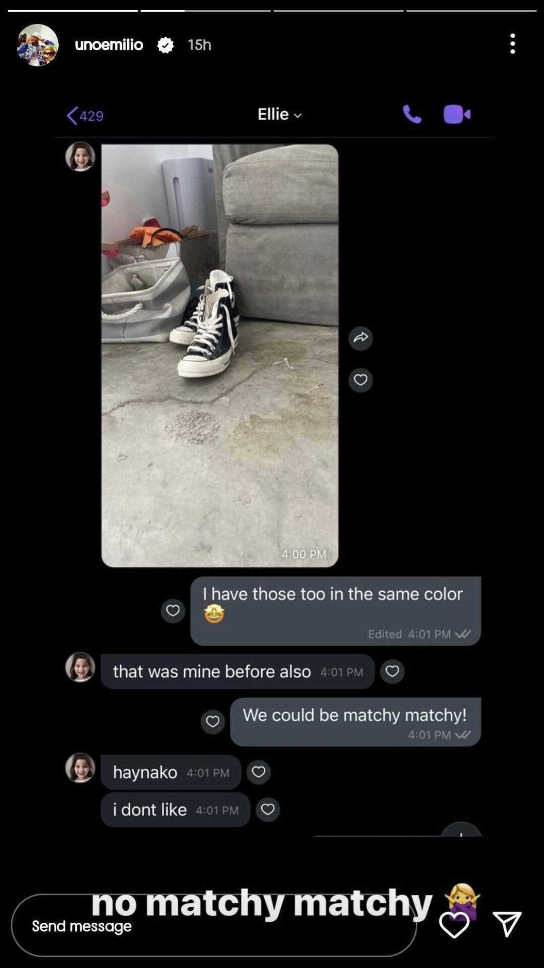 Jake Ejercito, ipinakita ang nakakatawang convo nila ni Ellie Eigenmann tungkol sa sapatos Jake Ejercito, ipinakita ang nakakatawang convo nila ni Ellie Eigenmann tungkol sa sapatos