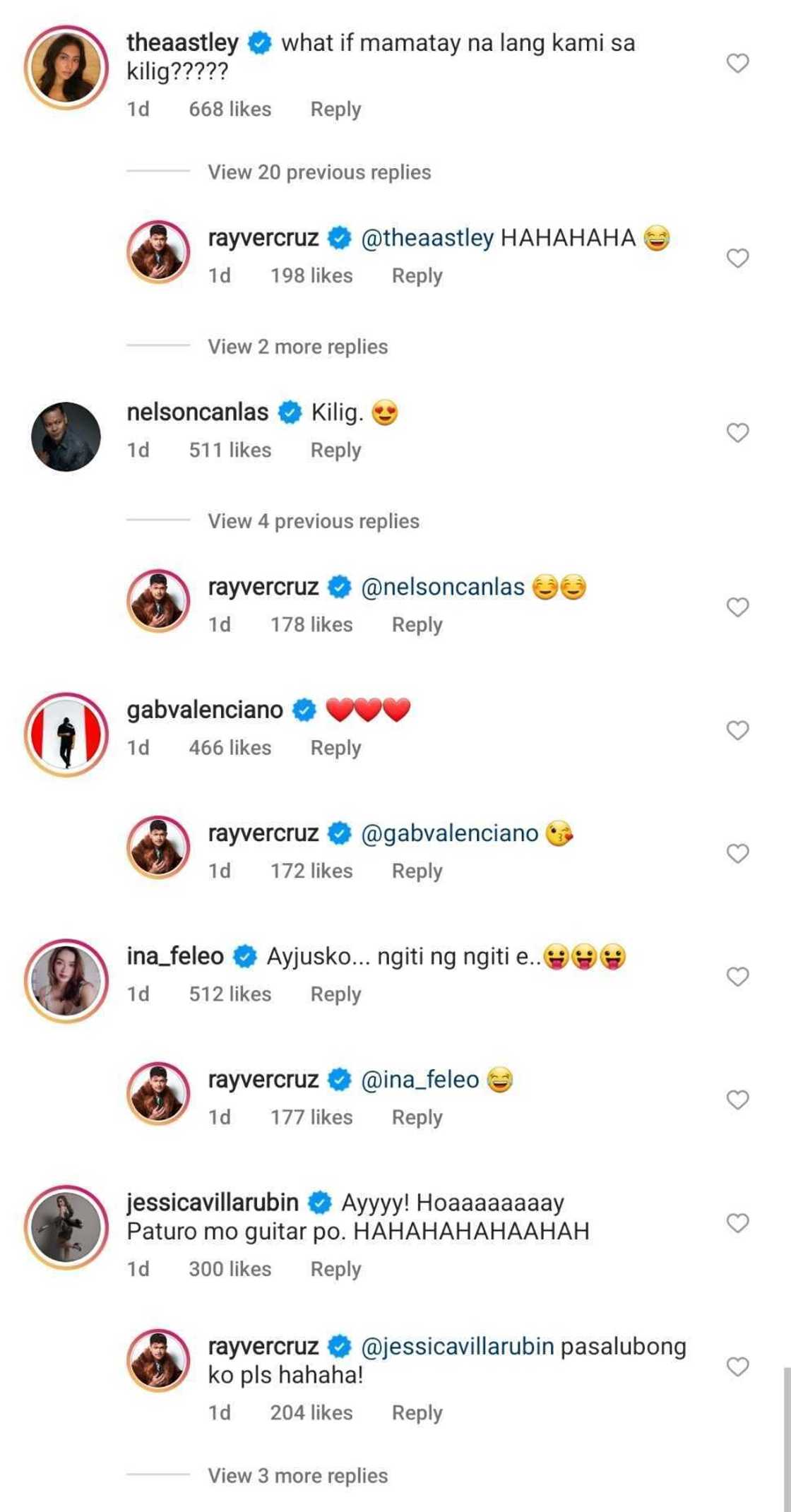 Celebrities react to Rayver Cruz's duet with Julie Anne San Jose Celebrities react to Rayver Cruz's duet with Julie Anne San Jose