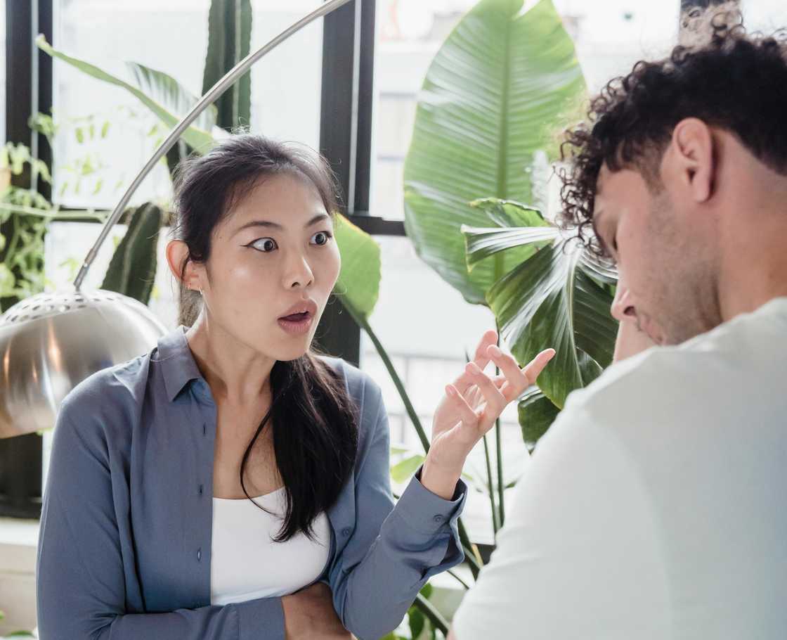 Arguing couple Arguing couple