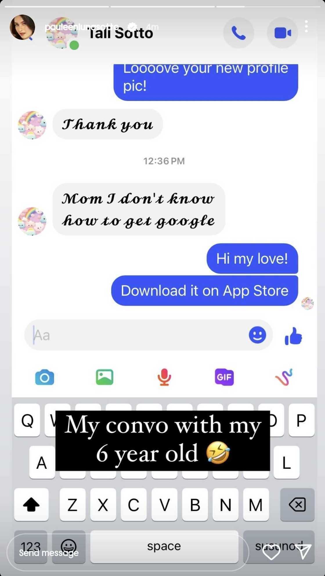 Pauleen Luna, ipinasilip ang makulit na text convo nila ni Tali Sotto Pauleen Luna, ipinasilip ang makulit na text convo nila ni Tali Sotto