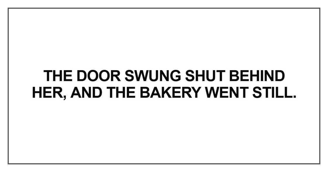 The door swung shut behind