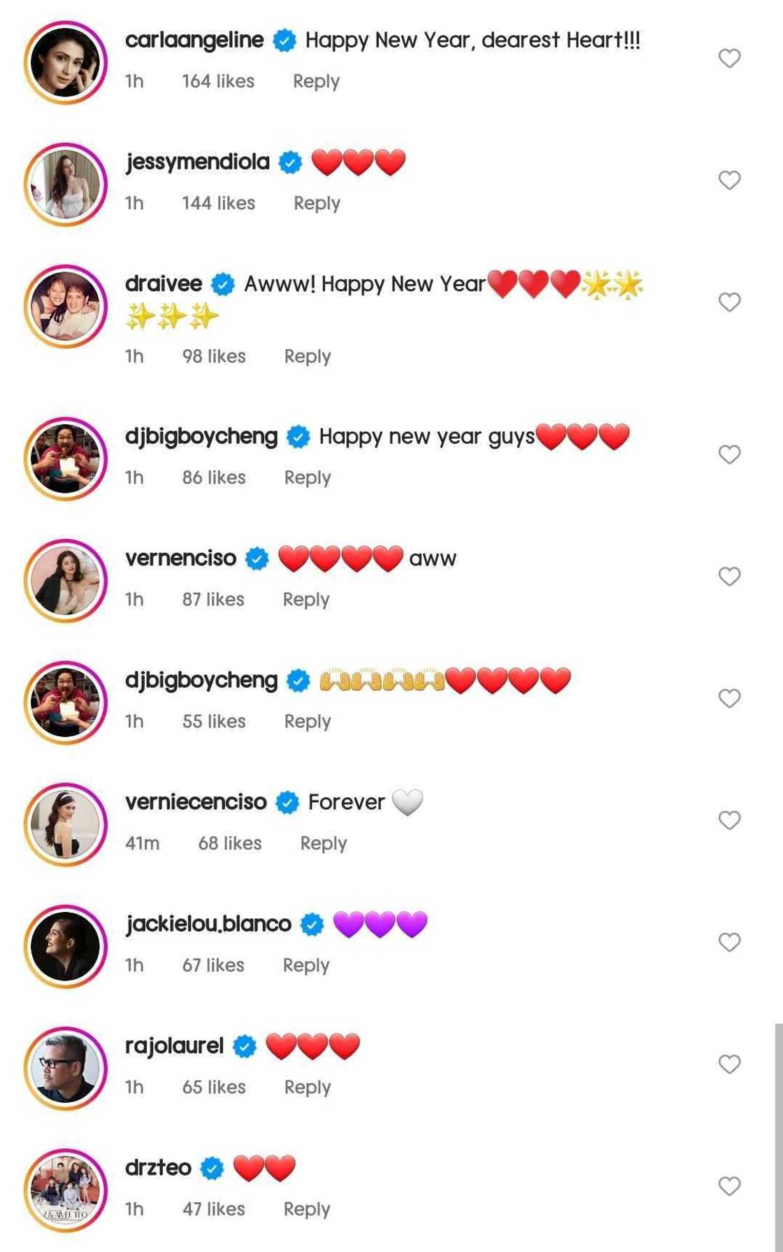 Celebrities gush over Heart Evangelista's viral NYE photos with Chiz Escudero Celebrities gush over Heart Evangelista's viral NYE photos with Chiz Escudero
