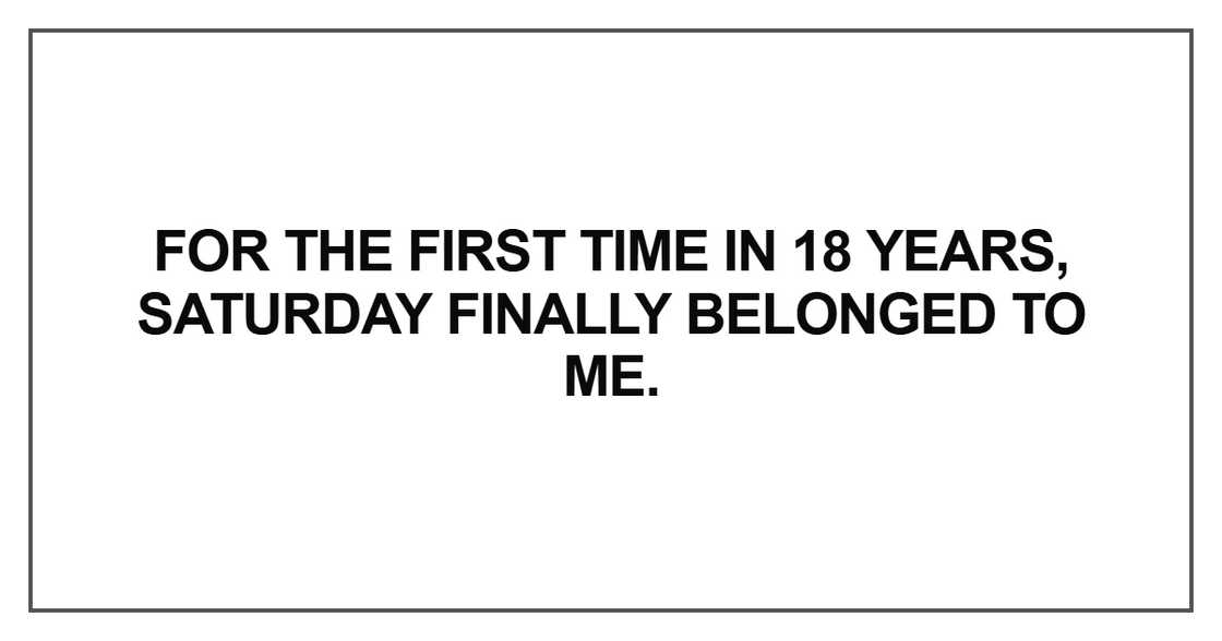 For the first time in 18 years