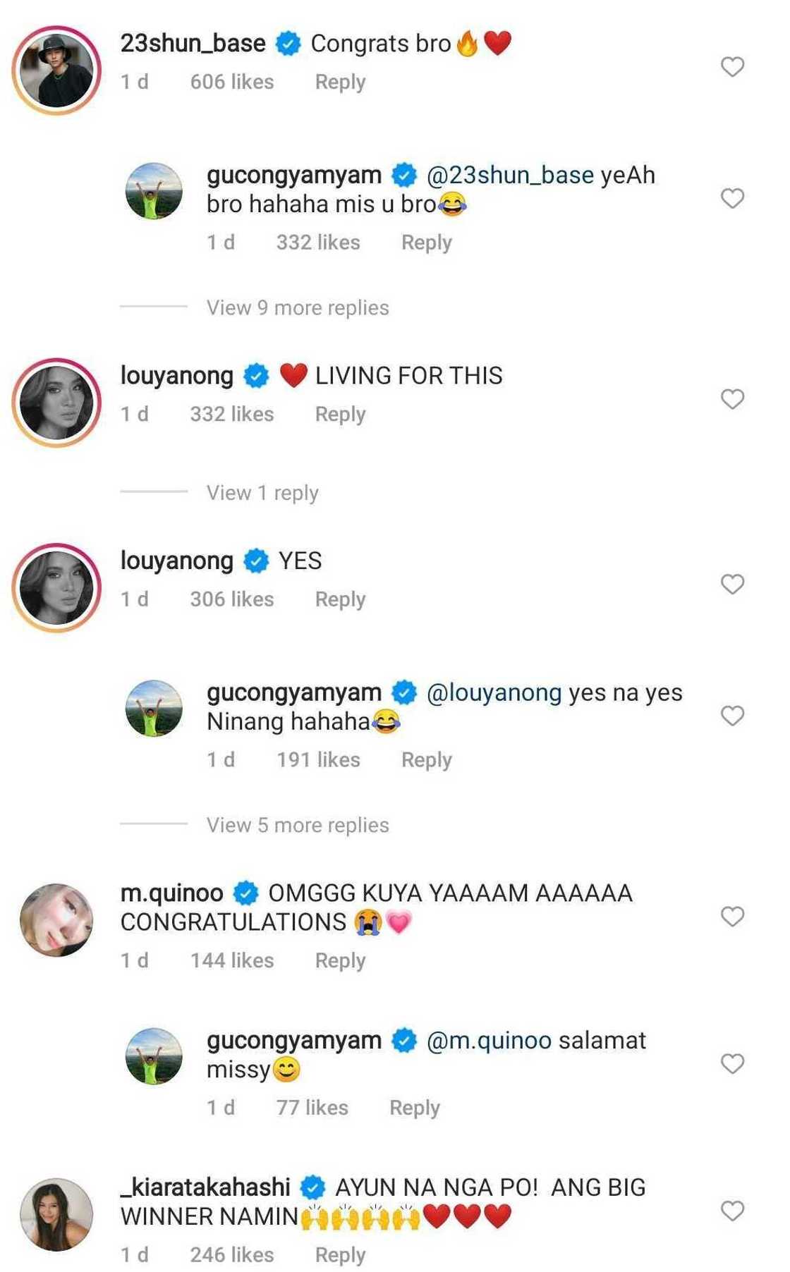 Lou Yanong, Fumiya Sankai, other celebs react to Yamyam Gucong's engagement: "living for this" Lou Yanong, Fumiya Sankai, other celebs react to Yamyam Gucong's engagement: "living for this"