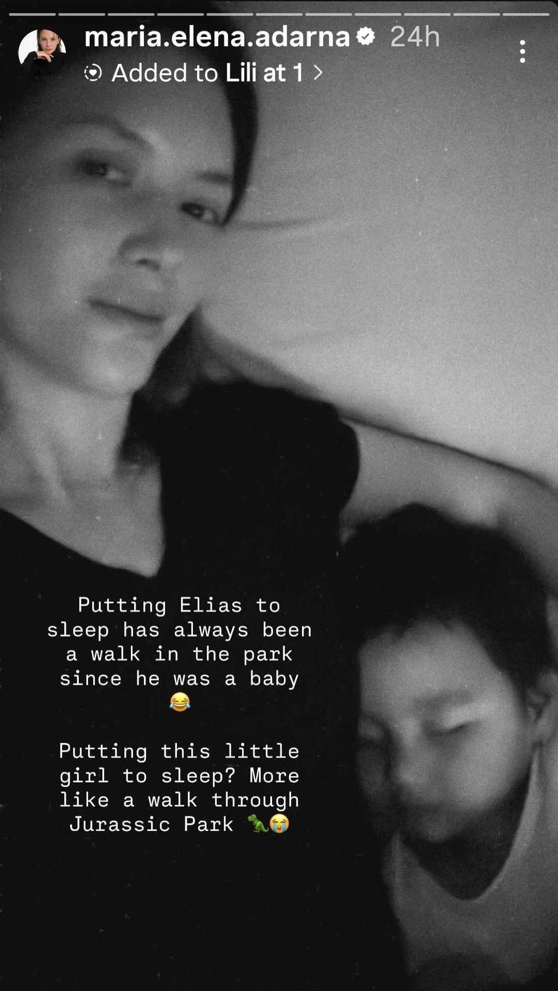 Ellen Adarna, kinumpara ang karanasan sa pagpapatulog kina Elias at Liana Ellen Adarna, kinumpara ang karanasan sa pagpapatulog kina Elias at Liana