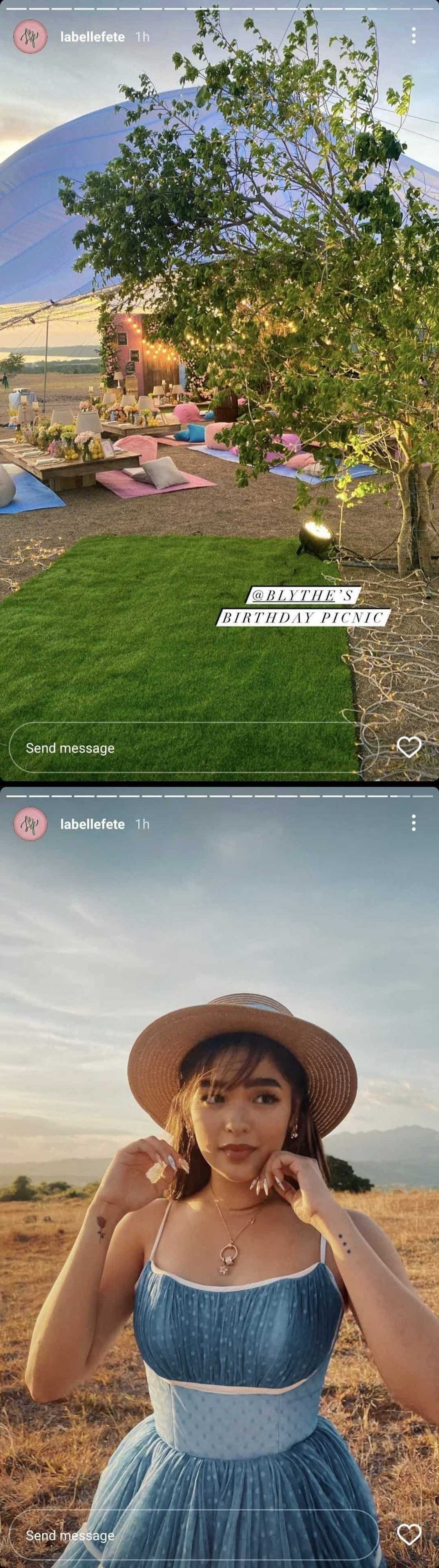 Pictures from Andrea Brillantes' birthday picnic celebration go viral Pictures from Andrea Brillantes' birthday picnic celebration go viral