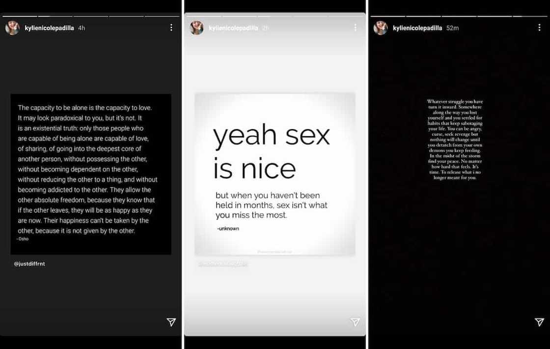 Kylie Padilla's latest cryptic posts about being "alone" goes viral Kylie Padilla's latest cryptic posts about being "alone" goes viral