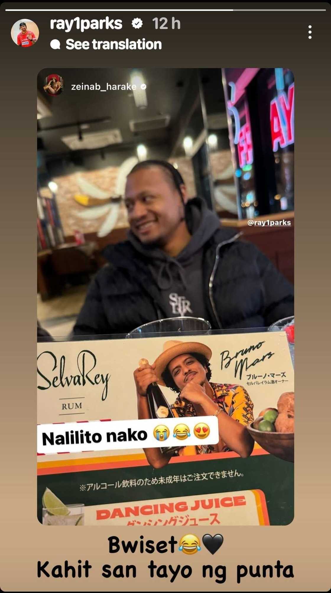 Ray Parks, makulit na nag-react sa “nalilito na 'ko” post ni Zeinab Harake