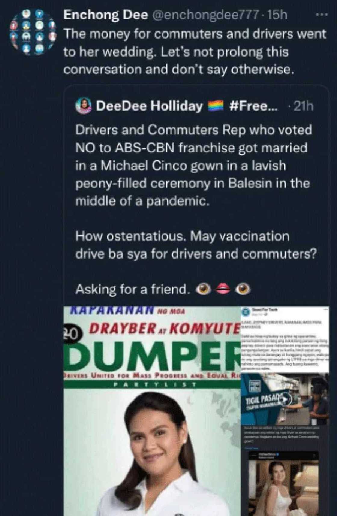 Enchong Dee, humingi ng paumanhin kay Cong. Claudine Bautista; tinawag ang kanyang tweet na “reckless” Enchong Dee, humingi ng paumanhin kay Cong. Claudine Bautista; tinawag ang kanyang tweet na “reckless”