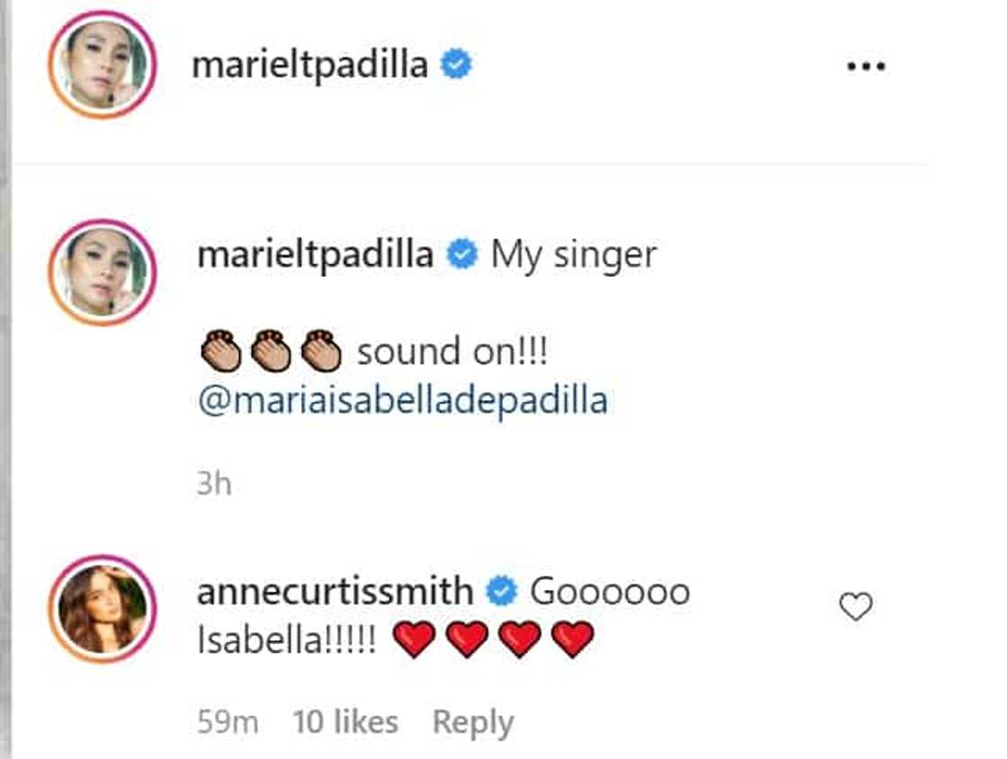 Anne Curtis praises Isabella Padilla’s emotional song performance Anne Curtis praises Isabella Padilla’s emotional song performance