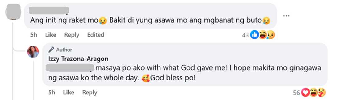 Izzy Trazona, sinagot ang komentong siya lang umano ang naghahanapbuhay sa pamilya niya