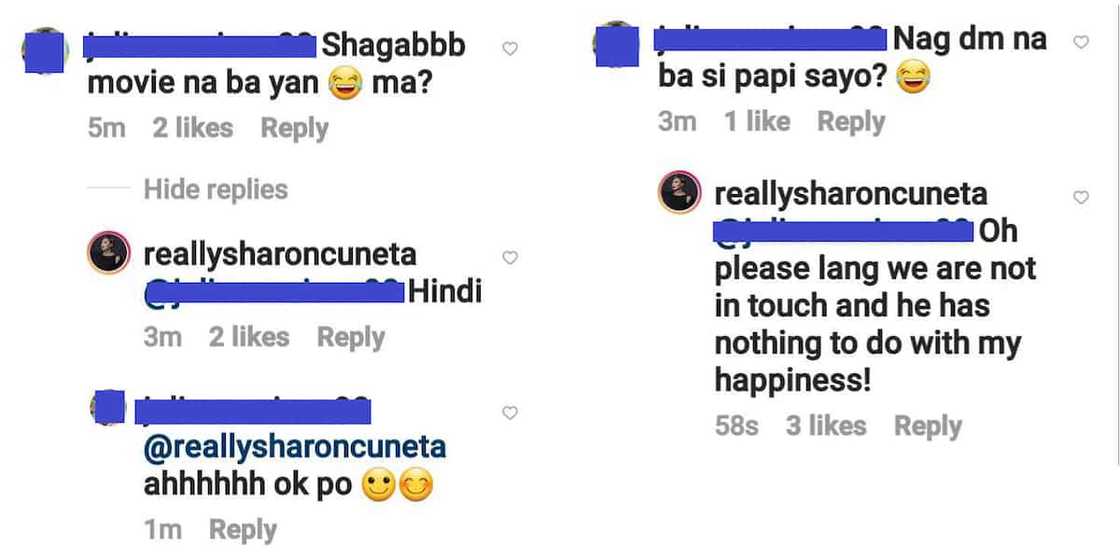 Sharon Cuneta kinontra ang netizen na iniuugnay ang “happiness” niya kay Gabby Concepcion Sharon Cuneta kinontra ang netizen na iniuugnay ang “happiness” niya kay Gabby Concepcion