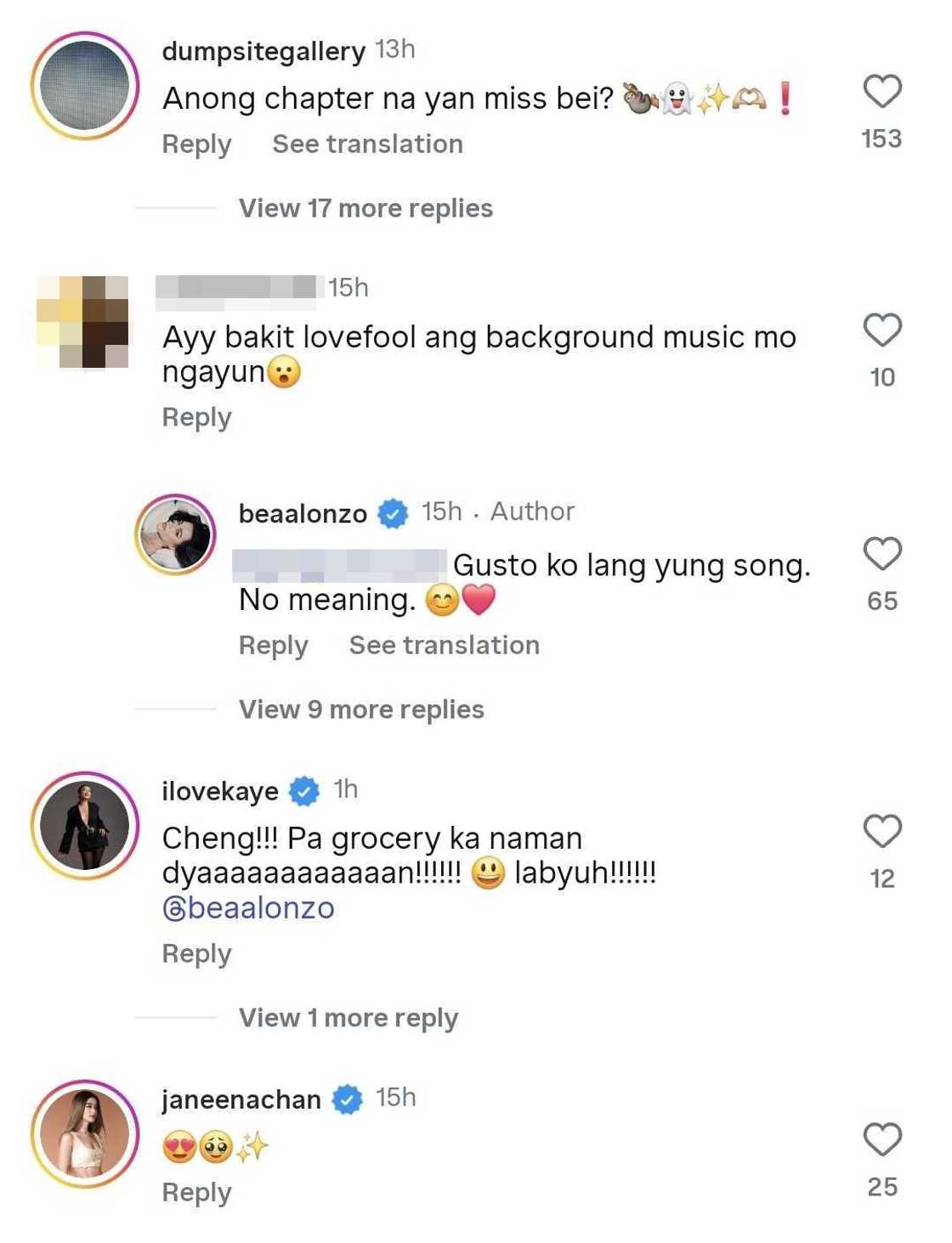 Bea Alonzo, sinagot ang netizen na kumwestiyon sa napili niyang background music