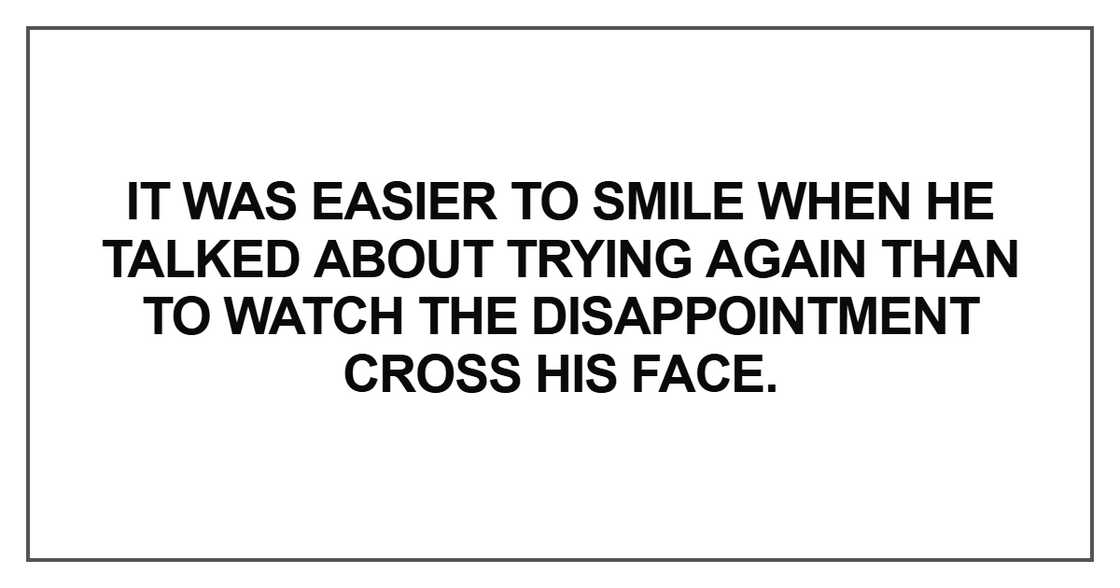 It was easier to smile when he talked