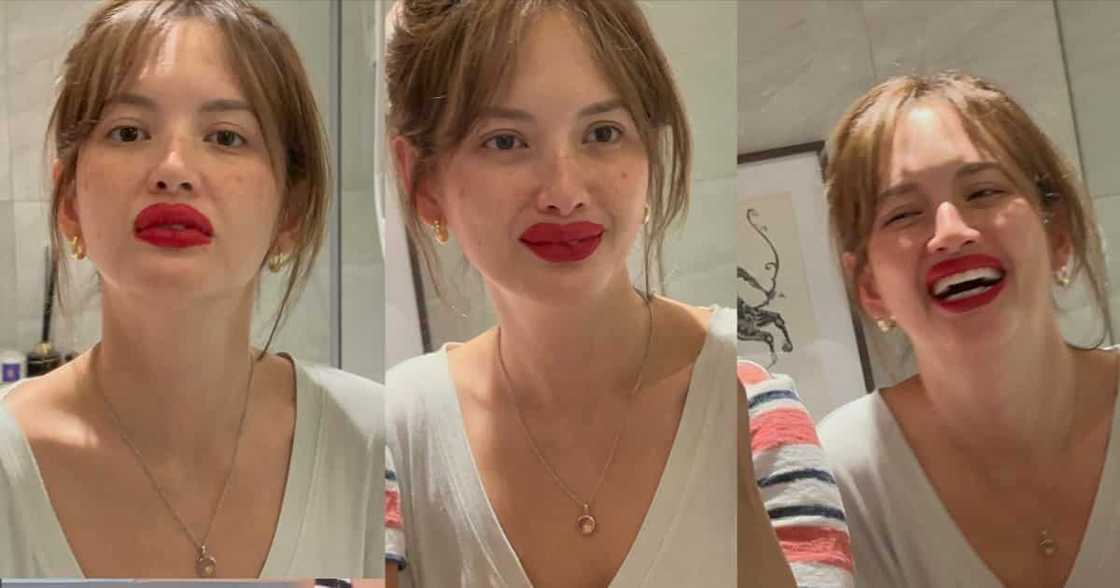 Ellen Adarna, pinakita kay Derek Ramsay ang kanyang overlined lips Ellen Adarna, pinakita kay Derek Ramsay ang kanyang overlined lips