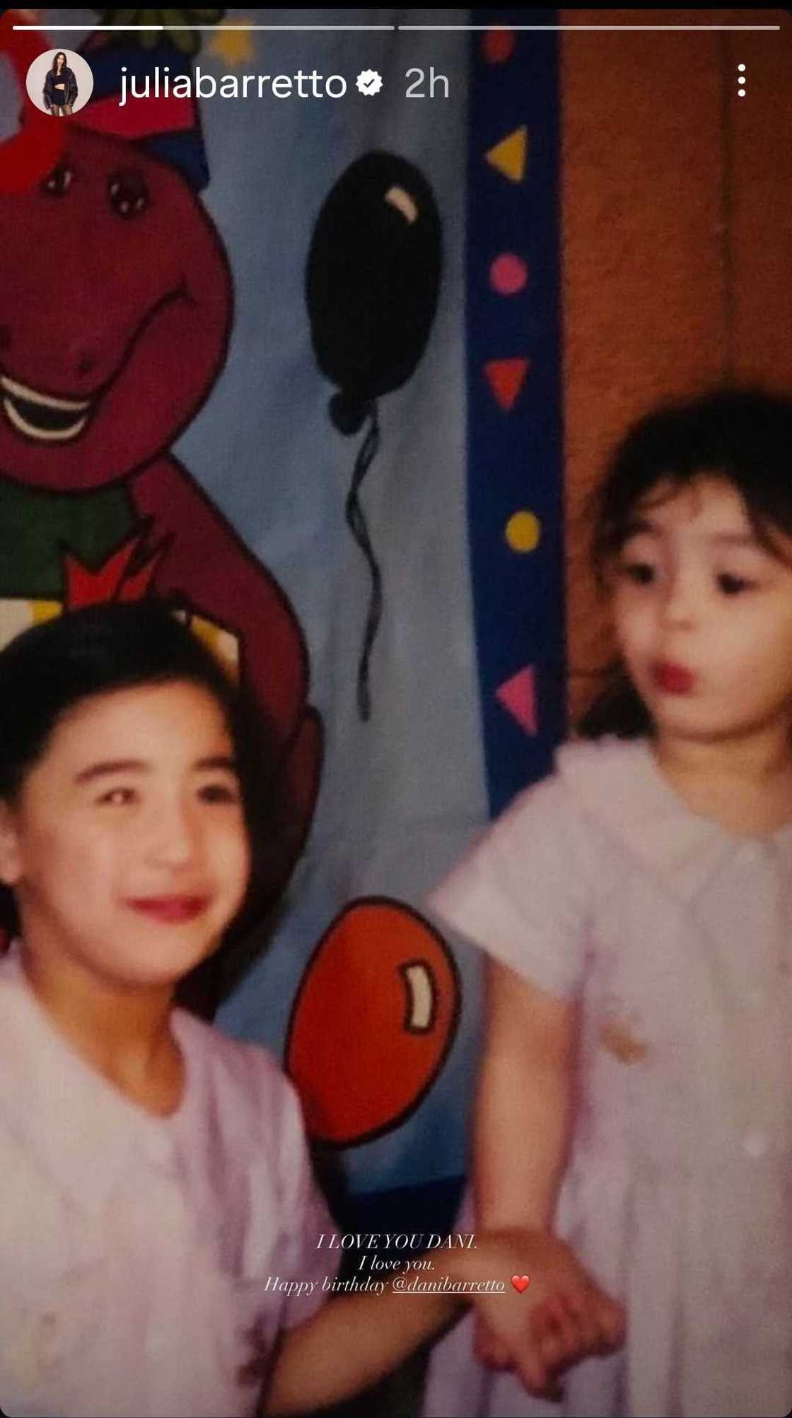 Julia Barretto posts nostalgic birthday tribute honoring Dani Barretto Julia Barretto posts nostalgic birthday tribute honoring Dani Barretto