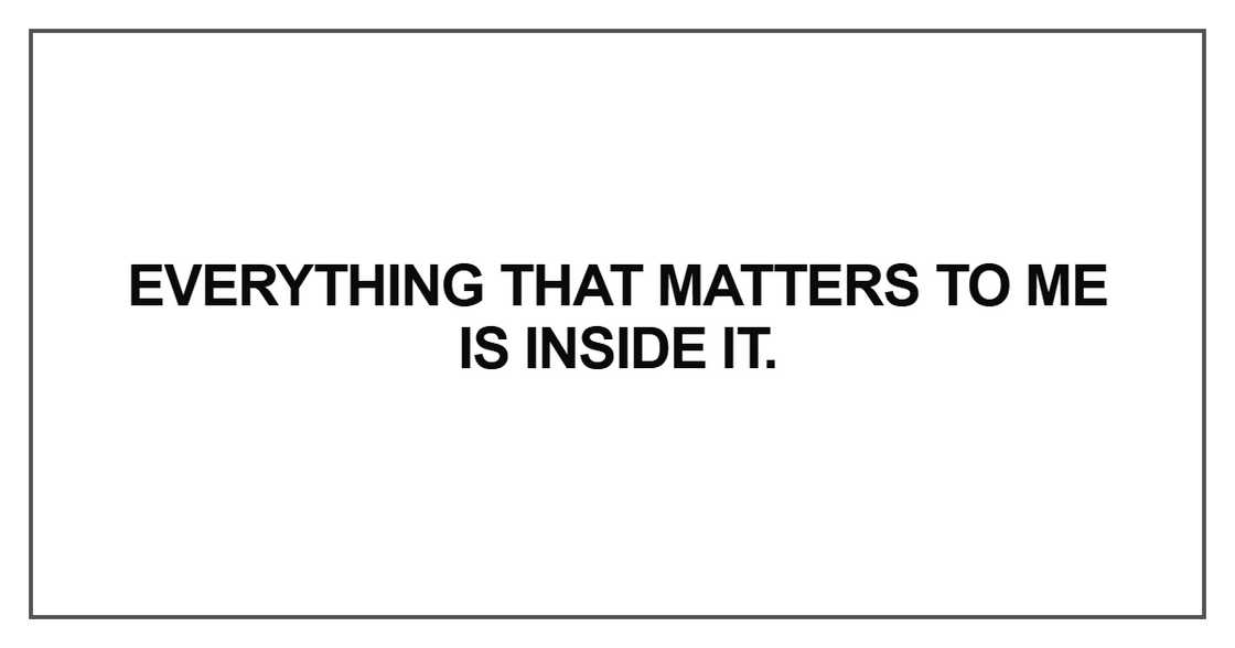 Everything that matters
