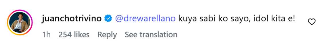 Juancho Triviño writes funny message to Drew Arellano after announcing 3rd baby with Joyce Pring Juancho Triviño writes funny message to Drew Arellano after announcing 3rd baby with Joyce Pring