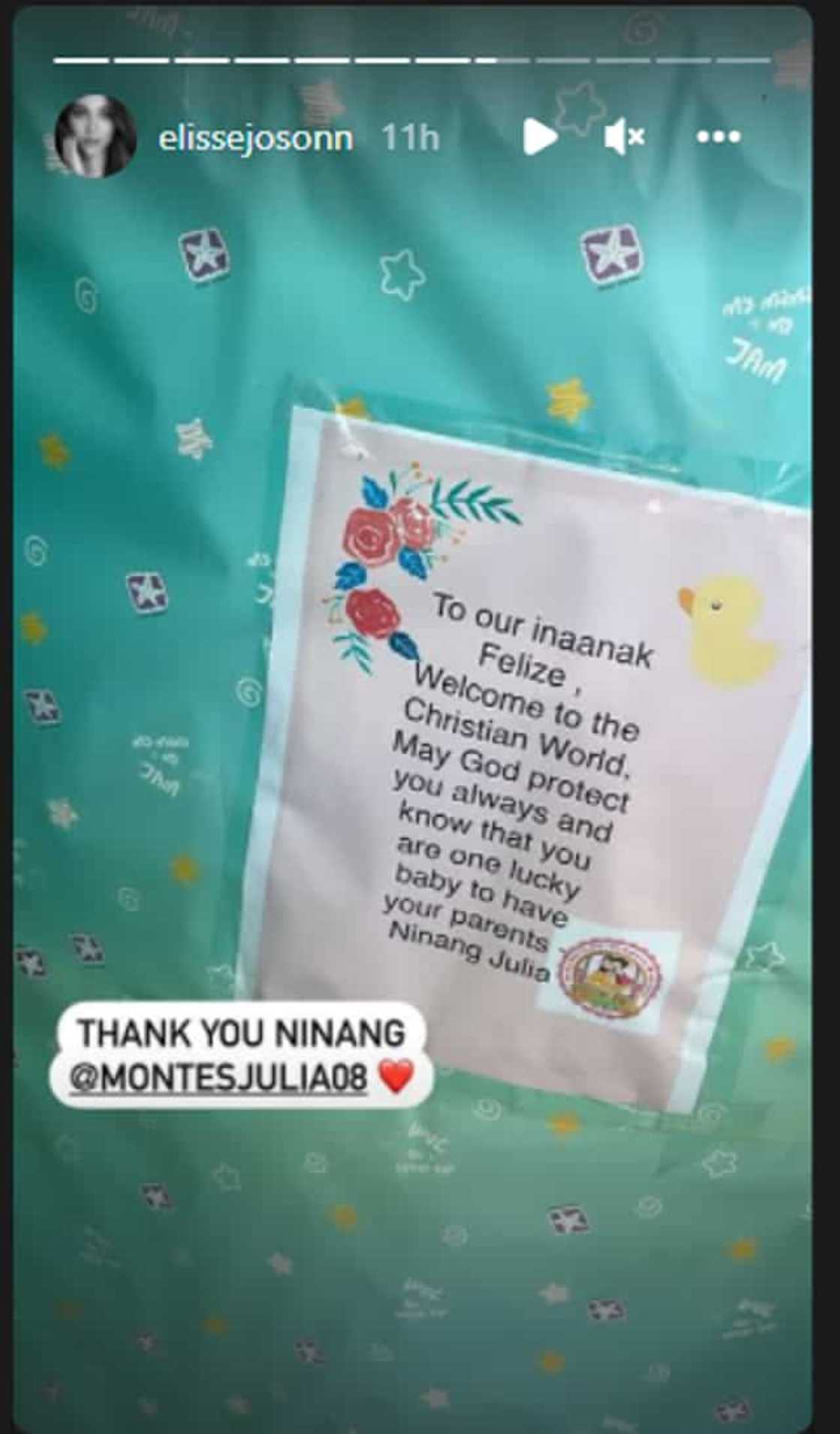 Baby Felize, nakatanggap ng regalo sa kanyang ninong Coco Martin at ninang Julia Montes Baby Felize, nakatanggap ng regalo sa kanyang ninong Coco Martin at ninang Julia Montes