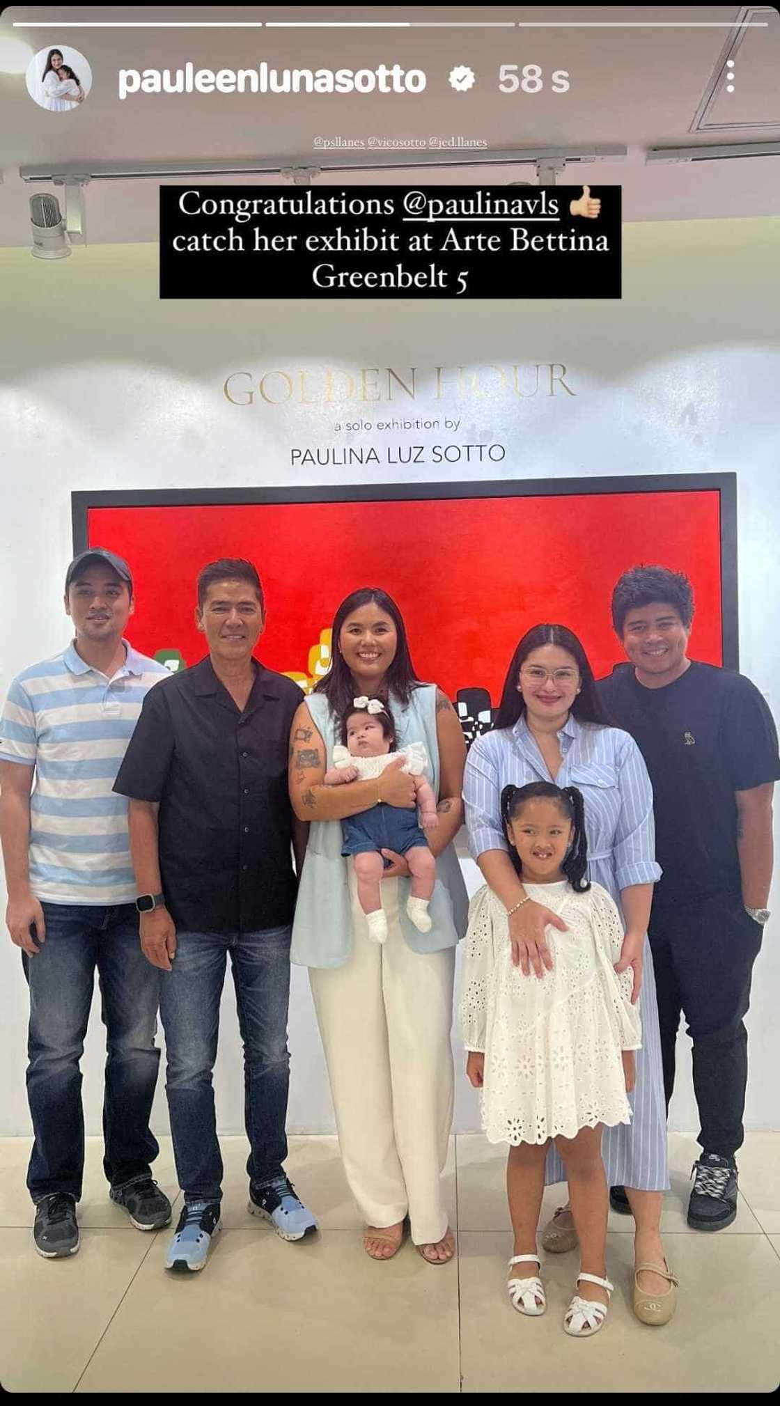 Pauleen Luna congratulates Paulina Sotto on latter's art exhibit Pauleen Luna congratulates Paulina Sotto on latter's art exhibit