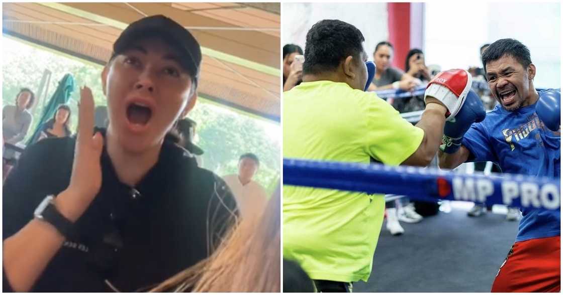 Ruffa Gutierrez, patagong vinideohan ni Lorin habang siya ay nanonood ng laban ni Pacquiao Ruffa Gutierrez, patagong vinideohan ni Lorin habang siya ay nanonood ng laban ni Pacquiao