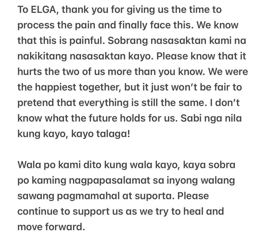 Mam Elma, naglabas ng emosyonal na pahayag sa hiwalayan kay Ser Geybin