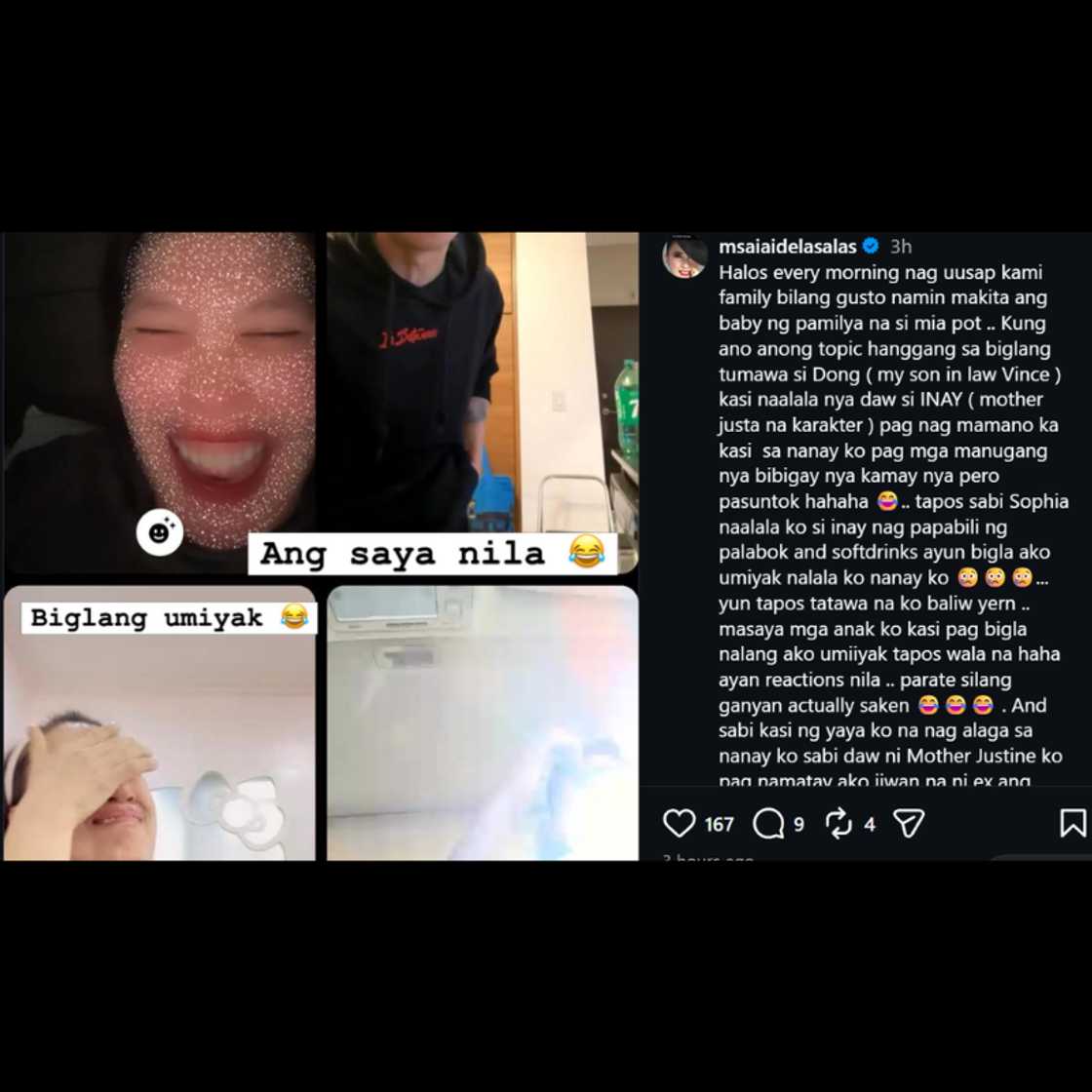 Ai-Ai delas Alas, hindi napigilan mapaiyak sa gitna ng masayang usapang pamilya