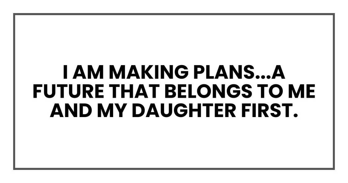 I am making plans again