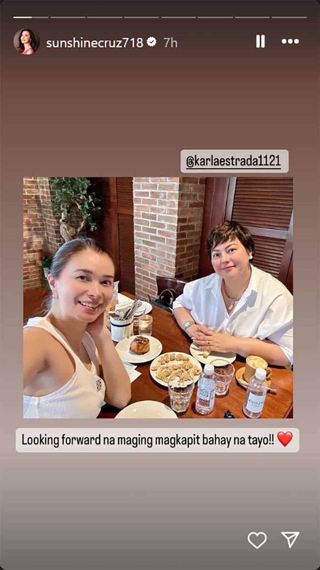 Sunshine Cruz, looking forward na maging kapitbahay si Karla Estrada Sunshine Cruz, looking forward na maging kapitbahay si Karla Estrada