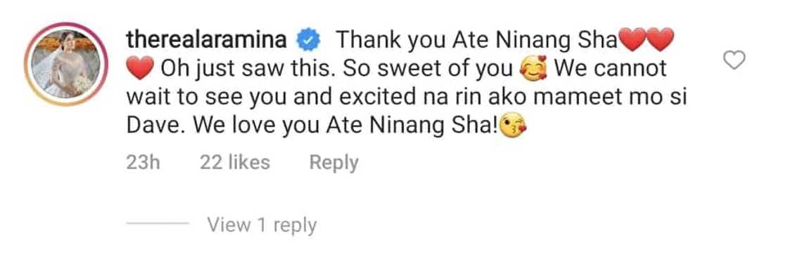Sharon Cuneta, nawindang sa bonggang wedding giveaway nina Ara Mina, Dave Almarinez Sharon Cuneta, nawindang sa bonggang wedding giveaway nina Ara Mina, Dave Almarinez