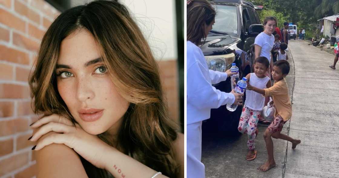 Sofia Andres joins relief efforts to earthquake-hit community in Cebu City Sofia Andres joins relief efforts to earthquake-hit community in Cebu City