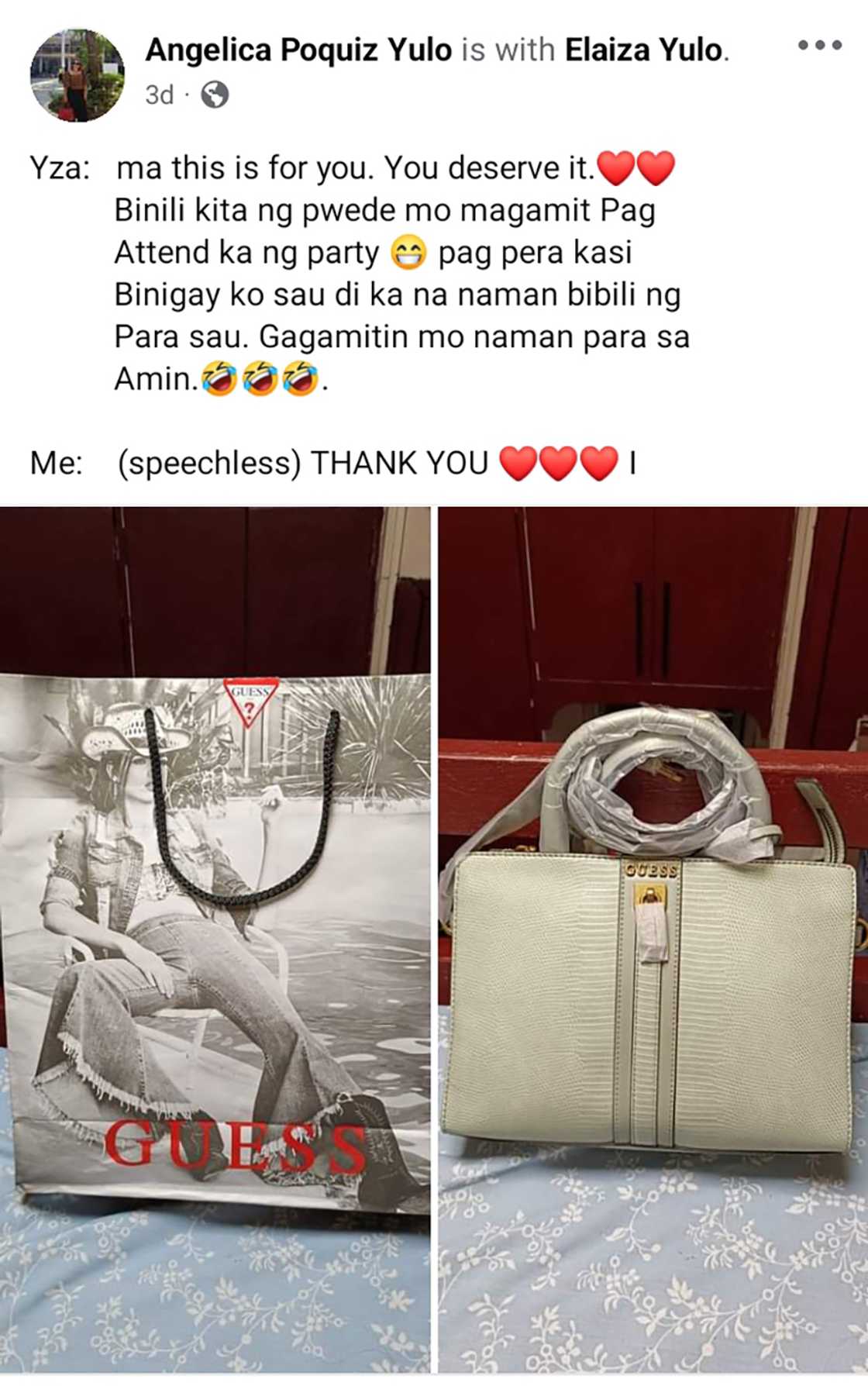 Post ni Angelica Yulo ukol mga regalo nina Eldrew at Elaiza, hindi na mahagilap sa kanyang account Post ni Angelica Yulo ukol mga regalo nina Eldrew at Elaiza, hindi na mahagilap sa kanyang account