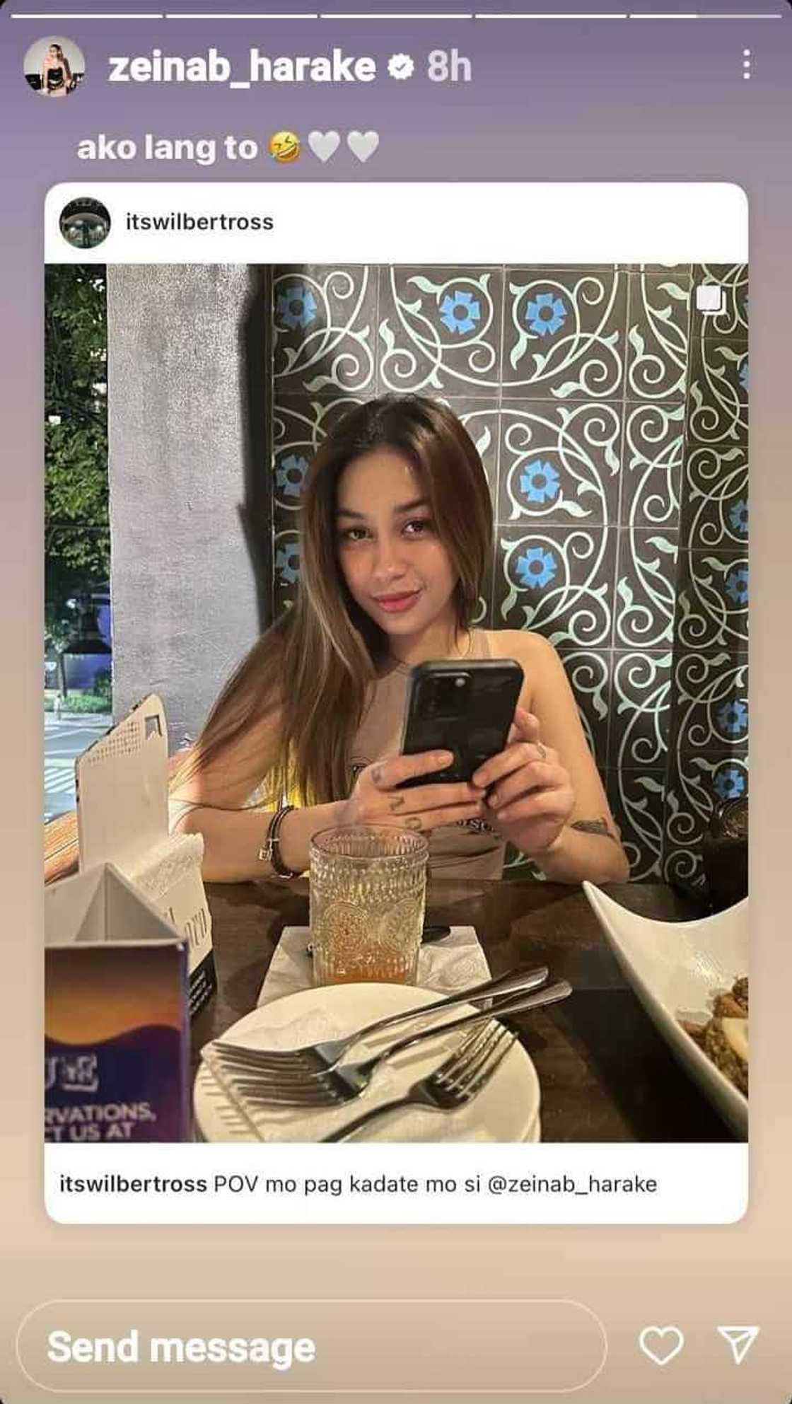 Zeinab Harake sa muli nilang pagkikita ni Wilbert Ross: “Na-miss ko to!” Zeinab Harake sa muli nilang pagkikita ni Wilbert Ross: “Na-miss ko to!”