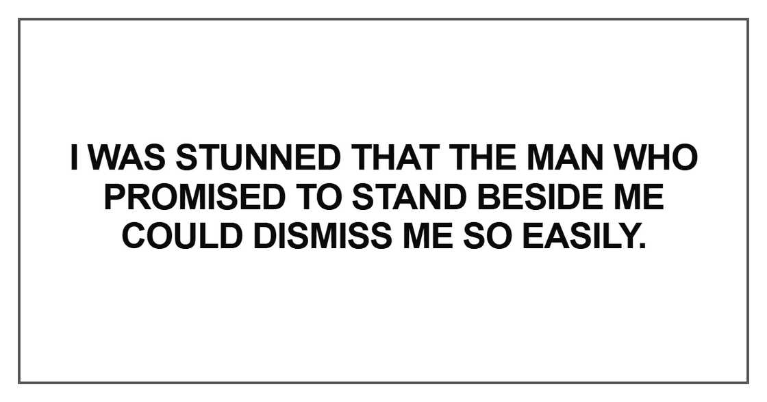 I was stunned that the man I was stunned that the man