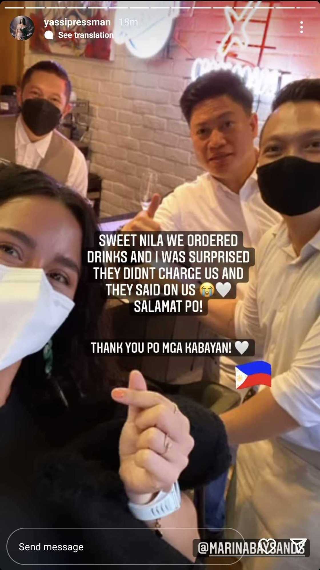 Yassi Pressman, labis na na-touch sa kind gesture ng mga kabayan sa Singapore Yassi Pressman, labis na na-touch sa kind gesture ng mga kabayan sa Singapore