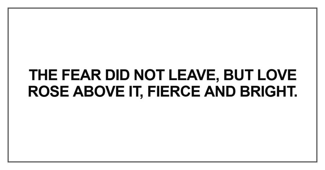 The fear did not leave