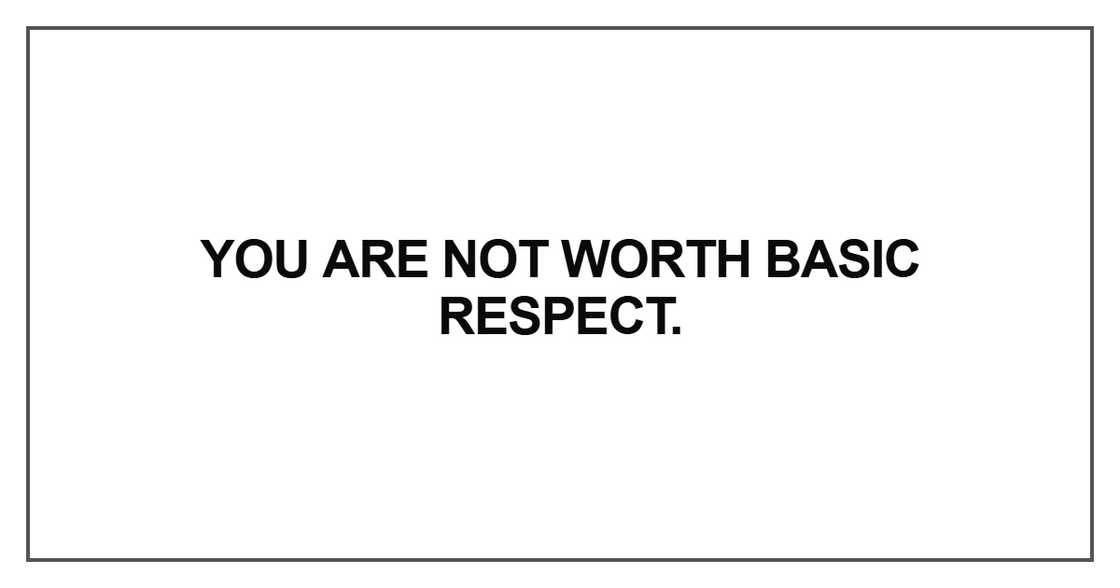 You are not worth basic