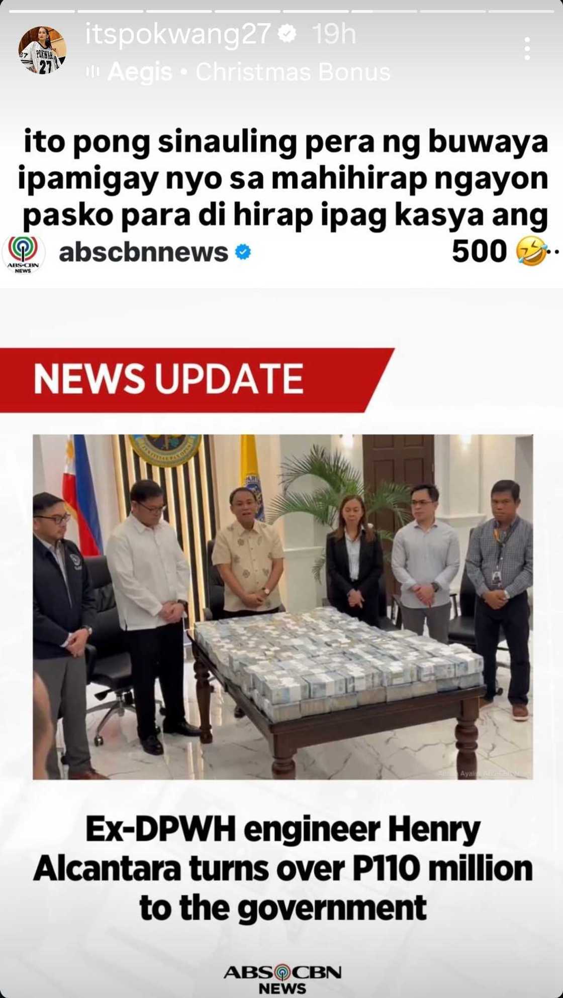 Pokwang reacts to P500 Noche Buena budget claim, calls out corruption