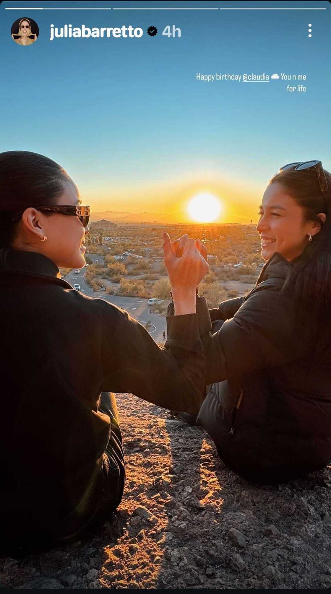 Julia Barretto posts heartfelt birthday greeting for Claudia Julia Barretto posts heartfelt birthday greeting for Claudia