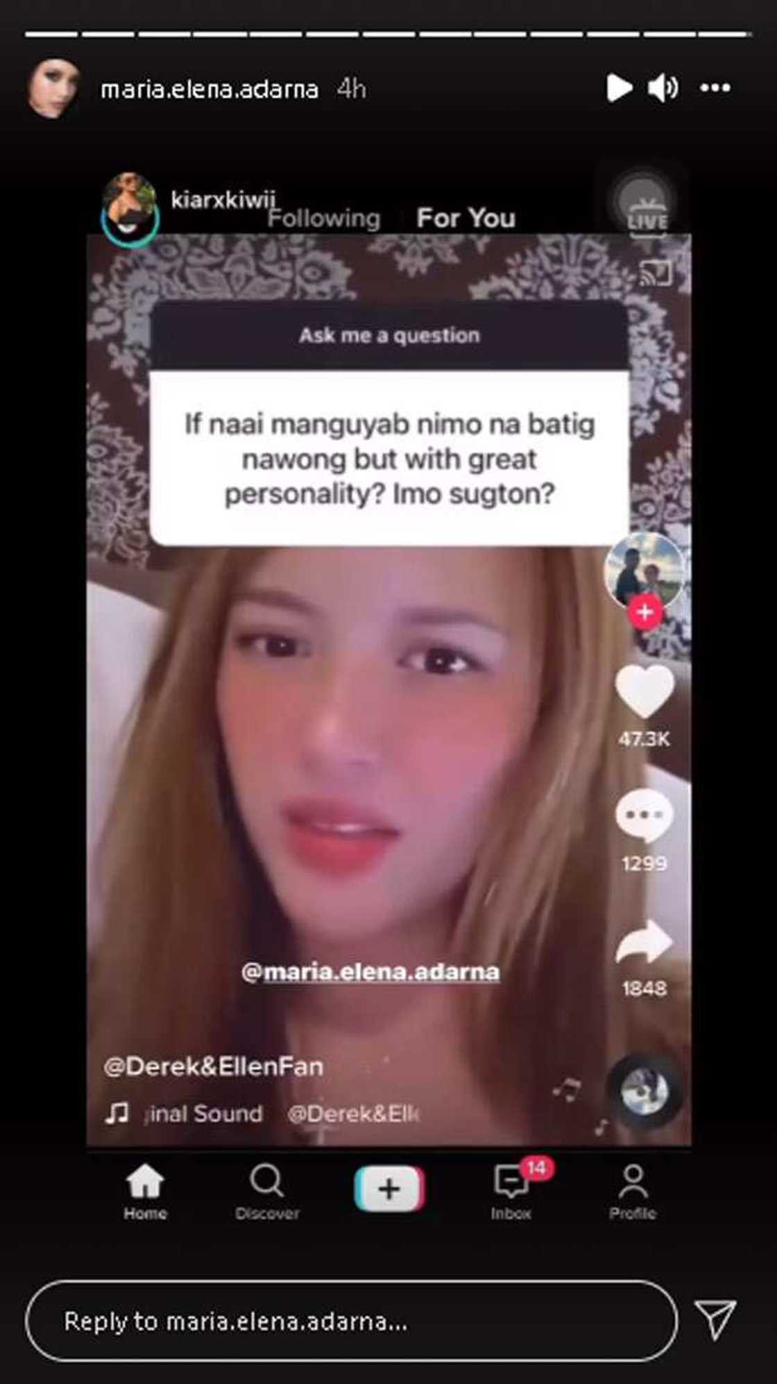 Ellen Adarna, mas prefer ang gwapong manliligaw: “Malilimutan ng konti ang problema pag tumingin sa kanya” Ellen Adarna, mas prefer ang gwapong manliligaw: “Malilimutan ng konti ang problema pag tumingin sa kanya”