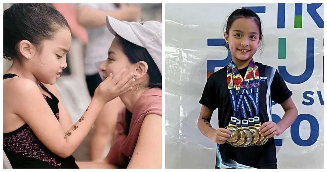 Marian Rivera, proud sa swimming accomplishments ni Zia Dantes Marian Rivera, proud sa swimming accomplishments ni Zia Dantes